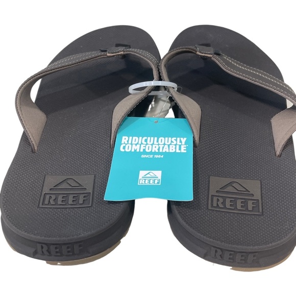 Reef Mens Element TQT Flip Flop Sandals Brown Size 13 - Picture 3 of 6